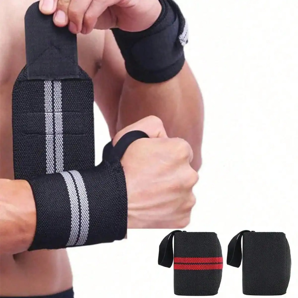 Wrist Wraps Weightlifting Support - 2 pcs Elastic Wrist Wraps, Wrist