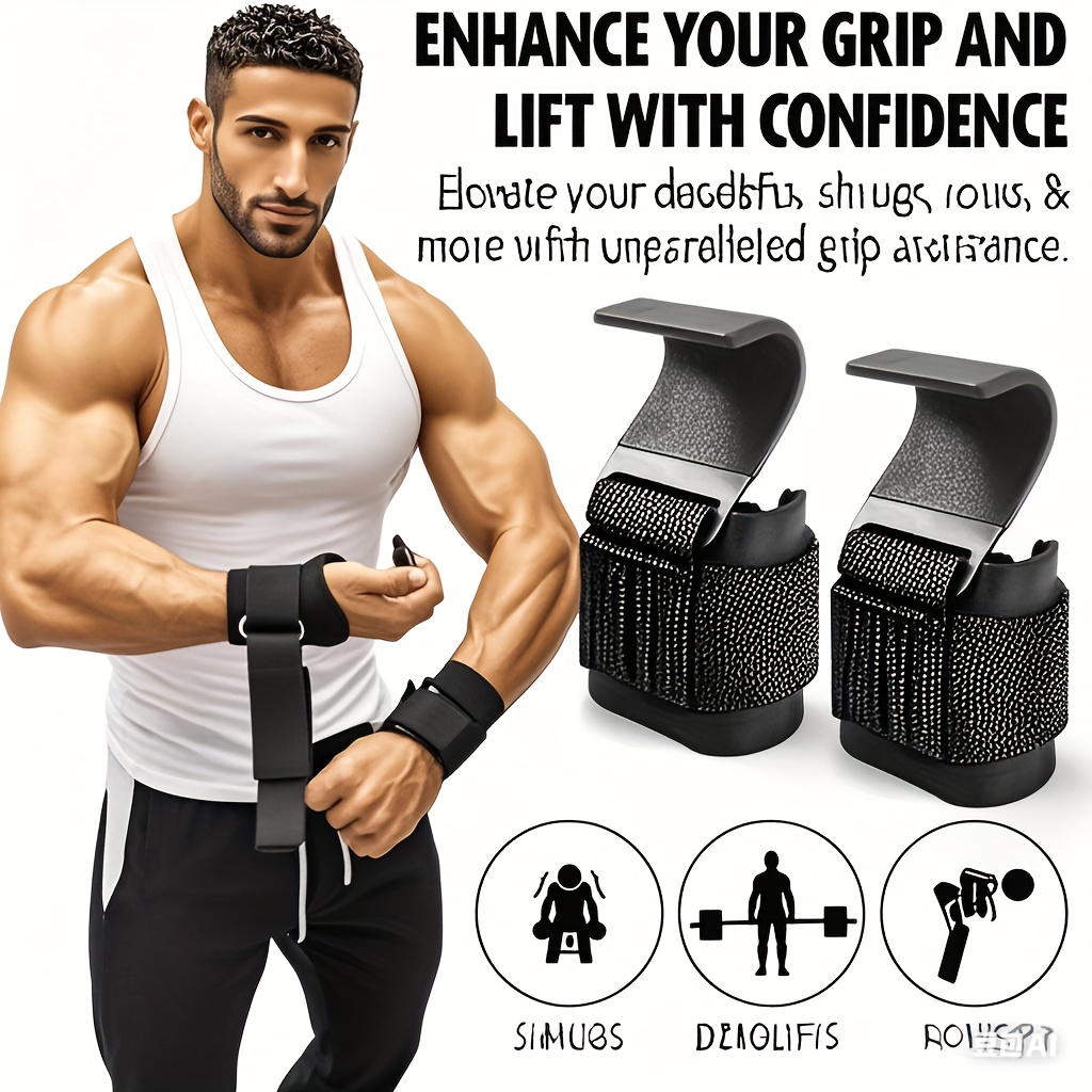 Weight Lifting Hook Grips With - Wrist Wraps Weightlifting Support review and price