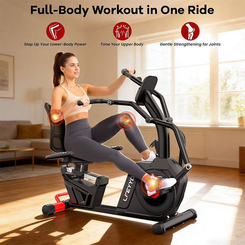 Pooboo Recumbent Exercise Bike - Exercise Bike Magnetic Resistance review and price