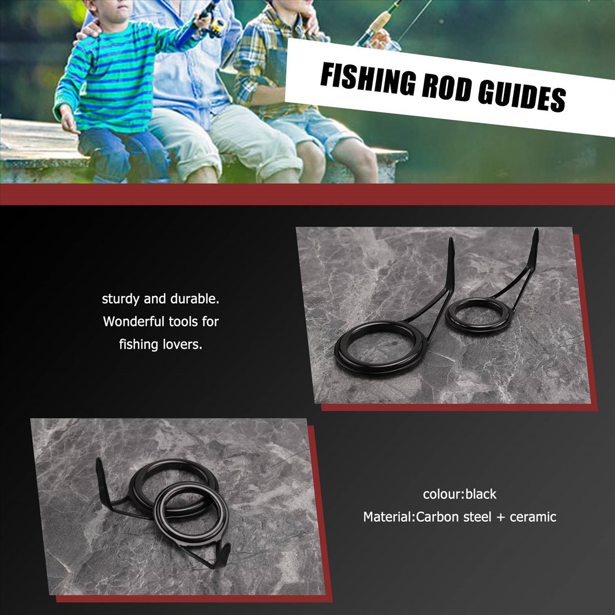 NEW8 Pcs/Set Fishing Rod Guide - Fishing review and price