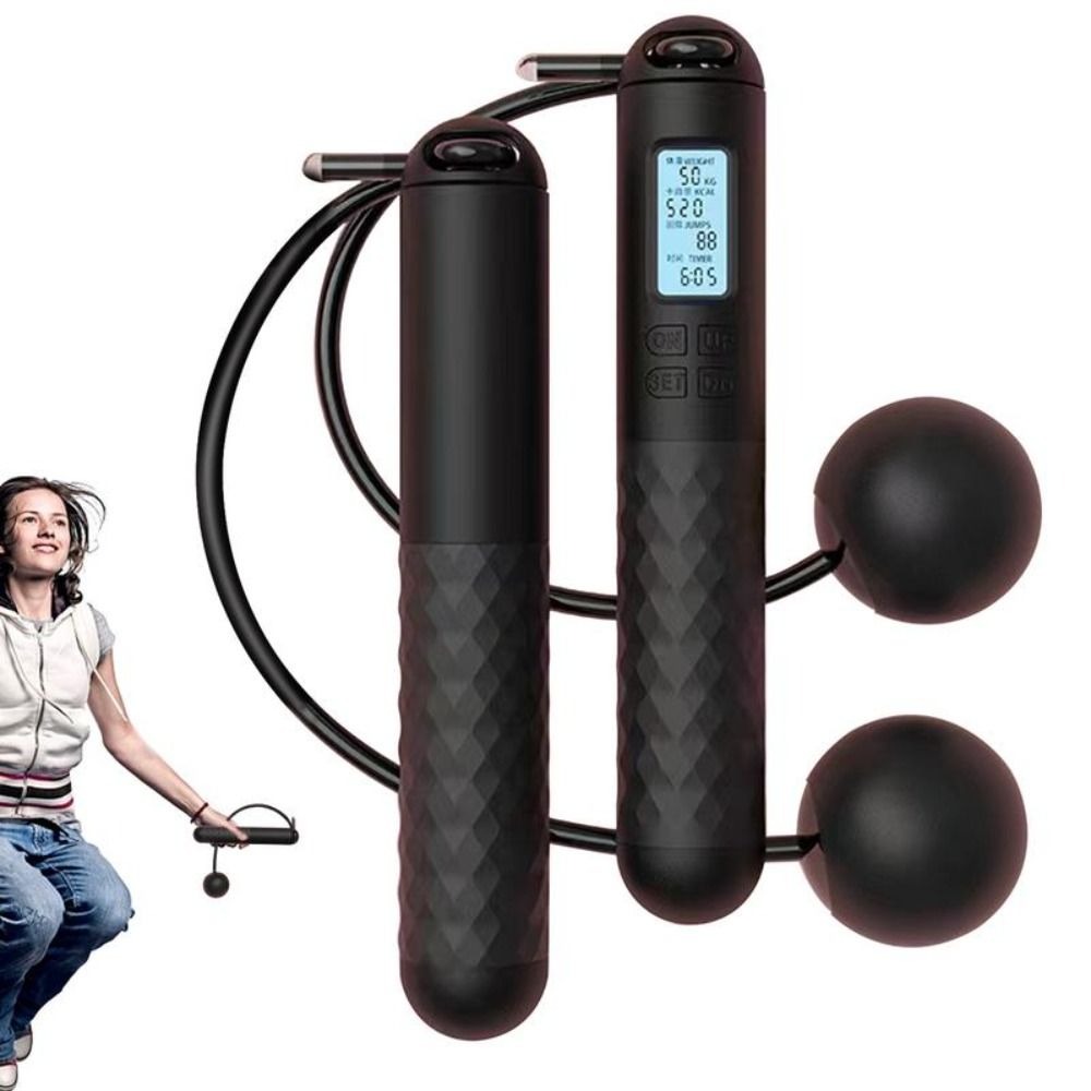 Portable Cordless Ropeless Jum - Smart Jump Rope Digital Counter review and price