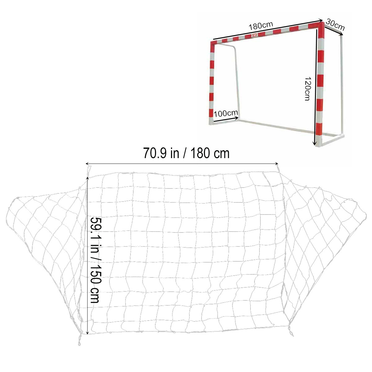 Football Net Durable Polypropy - Team Sports review and price