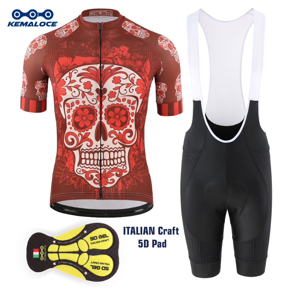 KEMALOCE Red Cycling Jersey Me - Padded Cycling Shorts 5D Gel review and price