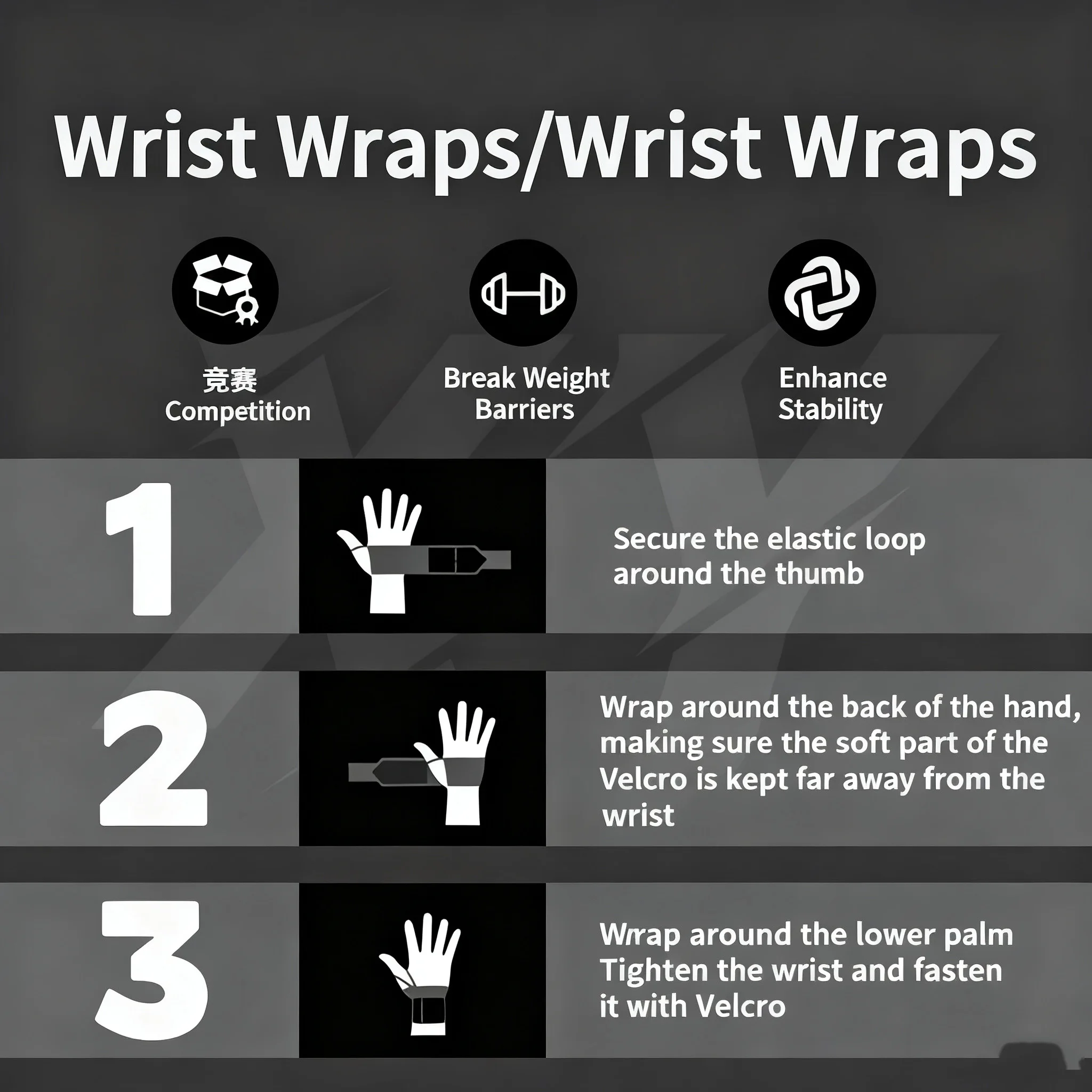 1 Pair Gym Sports Weight Lifti - Wrist Wraps Weightlifting Support review and price