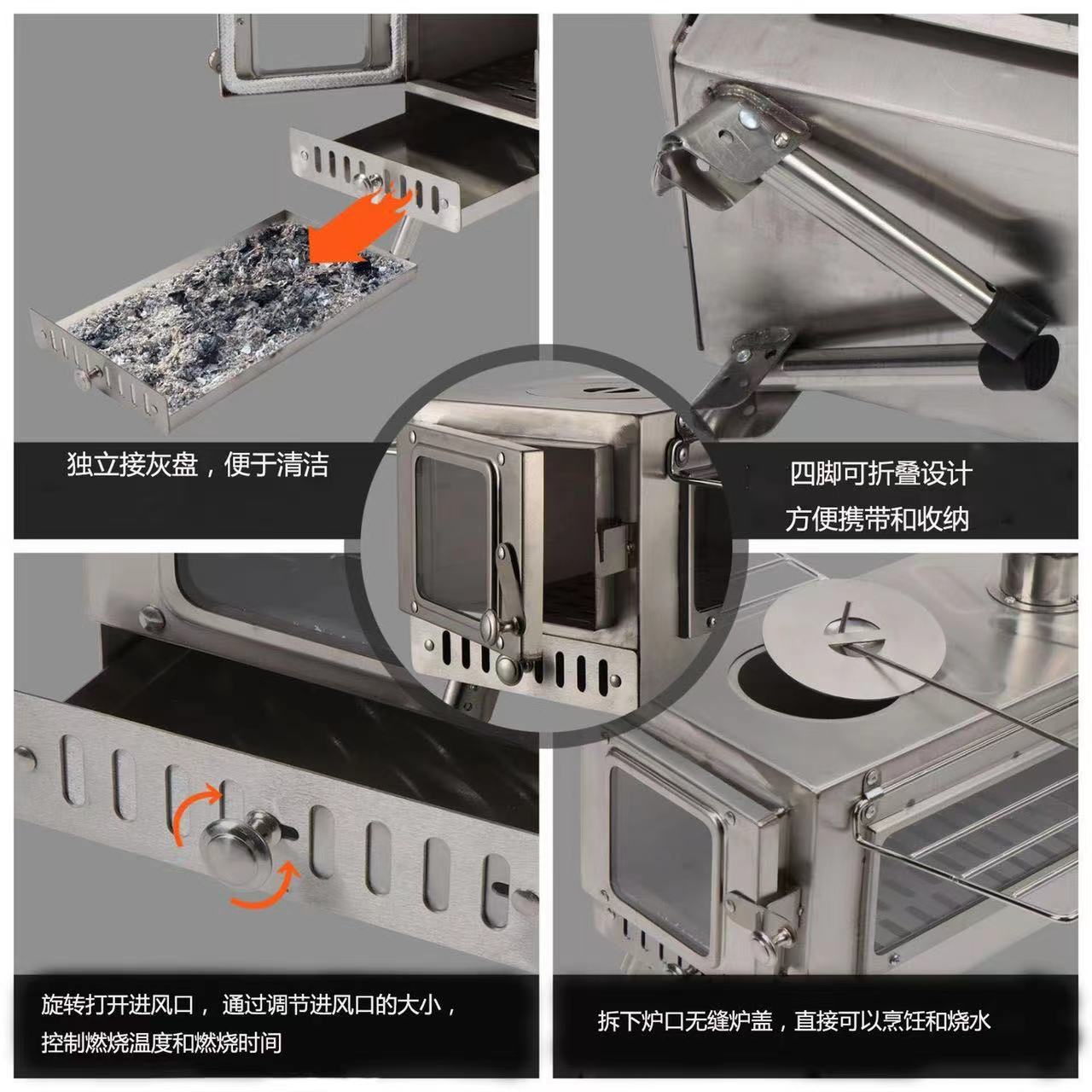 Outdoor camping Stainless stee - Camping review and price