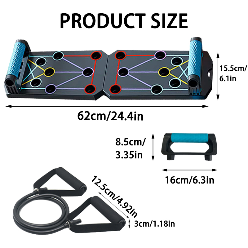 Portable Multifunctional Push- - Push Up Board Foldable Multi Function review and price