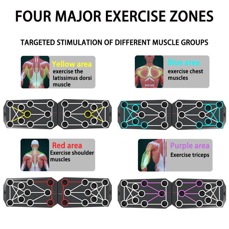 Portable Multifunctional Push- - Push Up Board Foldable Multi Function review and price